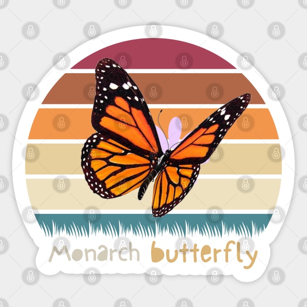 Monarch butterfly Sticker by TRACHLUIM